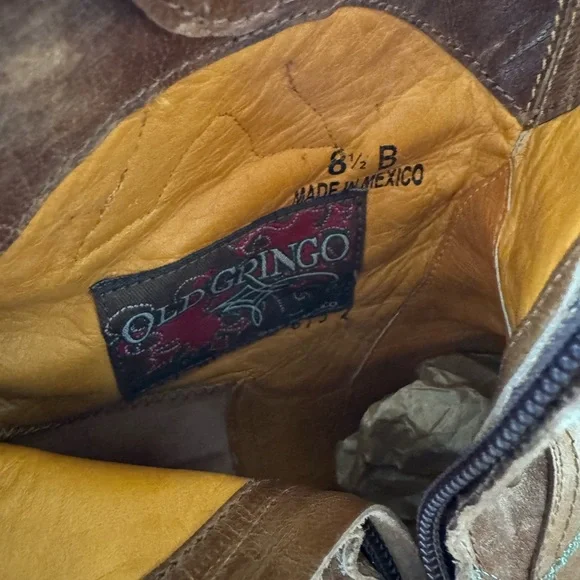 Old Gringo Hosifukami Oryx Tan  Leather Boots with Stud Accents - Picture 5 of 13